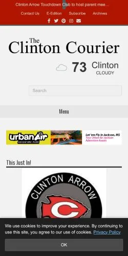 Anteprima del sito The Clinton Courier, media di Stati Uniti per articoli sponsorizzati