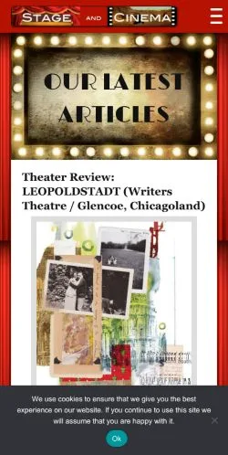 Podgląd witryny Stage And Cinema, medium z kraju Stany Zjednoczone do artykułów sponsorowanych
