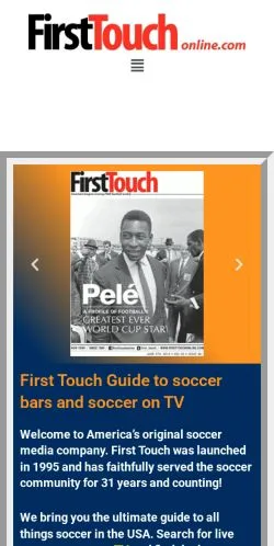 Preview of the First Touch website, a media outlet in United States for sponsored articles