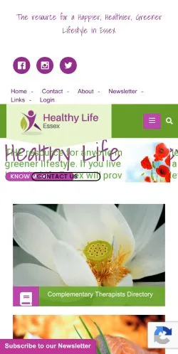 Podgląd witryny Healthy Life Essex, medium z kraju Wielka Brytania do artykułów sponsorowanych