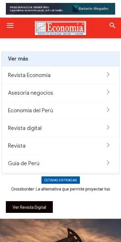 Podgląd witryny Revista Economía, medium z kraju Stany Zjednoczone do artykułów sponsorowanych