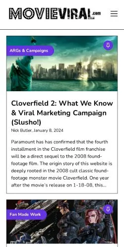 Anteprima del sito MovieViral, media di Stati Uniti per articoli sponsorizzati