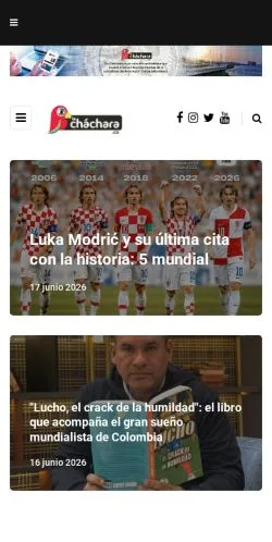 Anteprima del sito La Cháchara, media di Spagna per articoli sponsorizzati