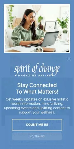 Anteprima del sito Spirit of Change Magazine, media di Stati Uniti per articoli sponsorizzati