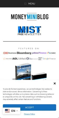 Anteprima del sito Money Mini Blog, media di Stati Uniti per articoli sponsorizzati