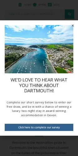 스폰서 기사용 미국 매체 Discover Dartmouth 사이트 미리보기