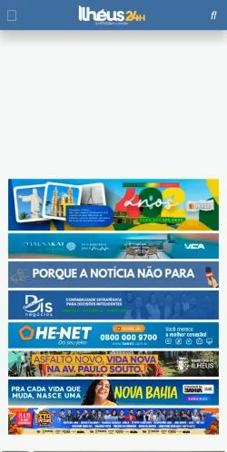 Anteprima del sito Ilhéus 24H, media di Brasile per articoli sponsorizzati