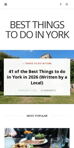 스폰서 기사용 영국 매체 Best Things To Do In York 사이트 미리보기