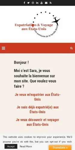 스폰서 기사용 프랑스 매체 Aventures Famille Bourg 사이트 미리보기