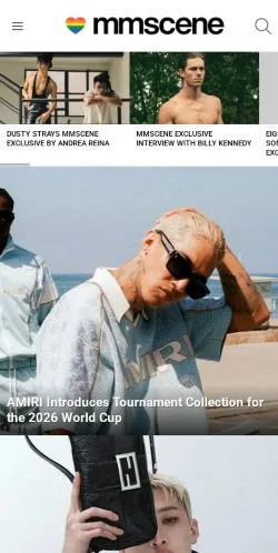 Anteprima del sito Male Model Scene, media di Stati Uniti per articoli sponsorizzati