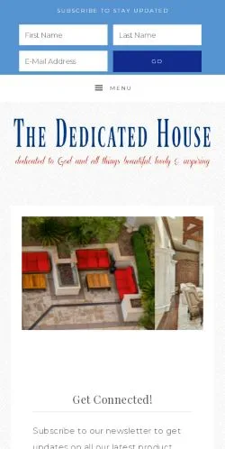 Anteprima del sito The Dedicated House, media di Stati Uniti per articoli sponsorizzati