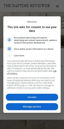 Anteprima del sito The Naptime Reviewer, media di Stati Uniti per articoli sponsorizzati
