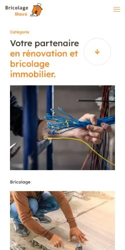 Anteprima del sito Bricolage Move, media di Francia per articoli sponsorizzati