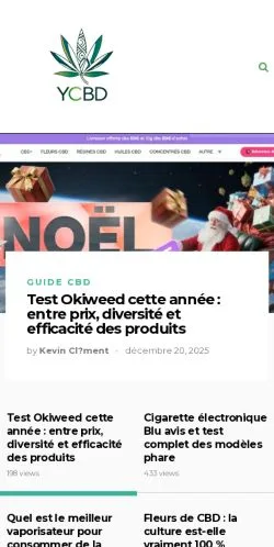 Pré-visualização do site YCBD, meio de França para artigos patrocinados