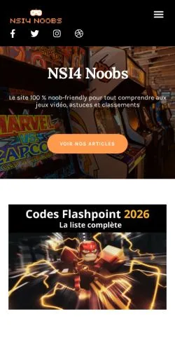 Anteprima del sito NSI 4 Noobs, media di Francia per articoli sponsorizzati