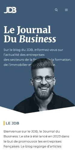 Anteprima del sito Journal Du Business, media di Francia per articoli sponsorizzati
