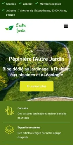 Podgląd witryny Pepinère L'Autre Jardin, medium z kraju Francja do artykułów sponsorowanych