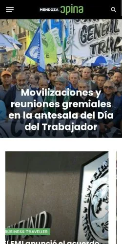 Anteprima del sito Mendoza Opina, media di Spagna per articoli sponsorizzati