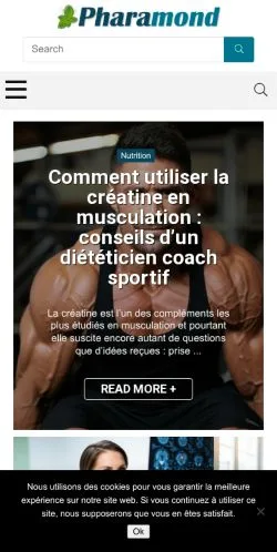 Anteprima del sito Pharamond, media di Francia per articoli sponsorizzati