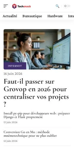 Forhåndsvisning af TechSnack, medie fra Frankrig til sponsorerede artikler