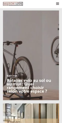 Anteprima del sito Maison Love, media di Francia per articoli sponsorizzati