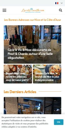 Anteprima del sito Love.Ly.South, media di Francia per articoli sponsorizzati