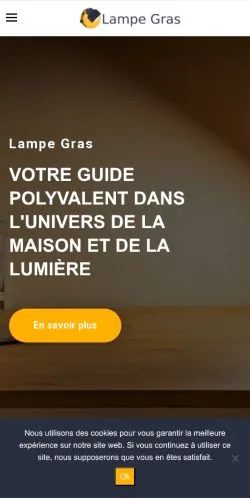 Anteprima del sito Lampe Gras, media di Francia per articoli sponsorizzati