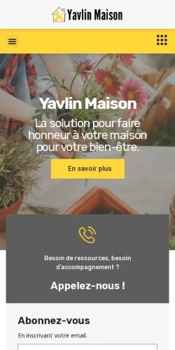 スポンサード記事向けのフランスメディア、Yavlin Maisonのサイトプレビュー