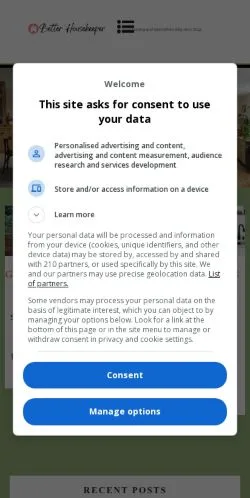 Aperçu du site Better HouseKeeper, média de États-Unis pour articles sponsorisés