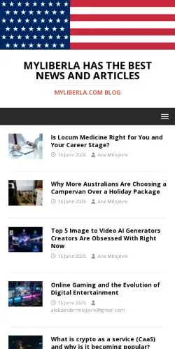Anteprima del sito MyLiberla, media di Regno Unito per articoli sponsorizzati