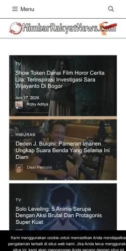 Anteprima del sito MimbarRakyatNews, media di Indonesia per articoli sponsorizzati