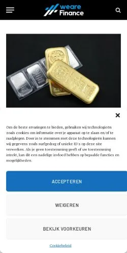 스폰서 기사용 네덜란드 매체 We Are Finance 사이트 미리보기