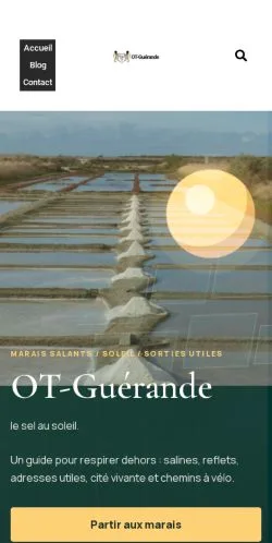 스폰서 기사용 프랑스 매체 OT Guérande 사이트 미리보기
