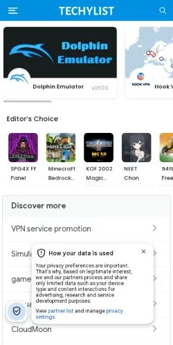 スポンサード記事向けのアメリカ合衆国メディア、Techylistのサイトプレビュー