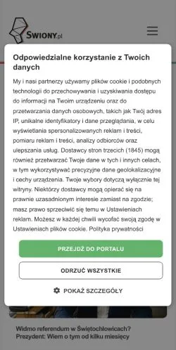 Anteprima del sito Świętochłowice Portal Miejski, media di Polonia per articoli sponsorizzati