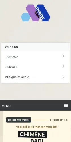 Anteprima del sito Chimène Badi, media di Francia per articoli sponsorizzati