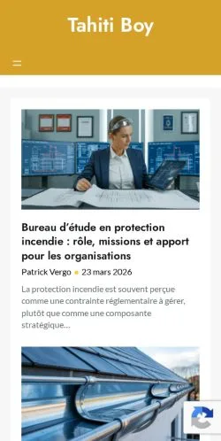 Anteprima del sito Tahiti Boy, media di Francia per articoli sponsorizzati
