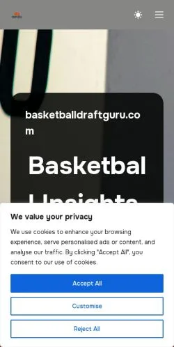 Anteprima del sito Basketballdraftguru, media di Stati Uniti per articoli sponsorizzati