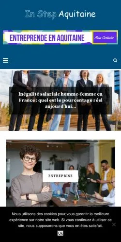 Anteprima del sito InStep Aquitaine, media di Francia per articoli sponsorizzati