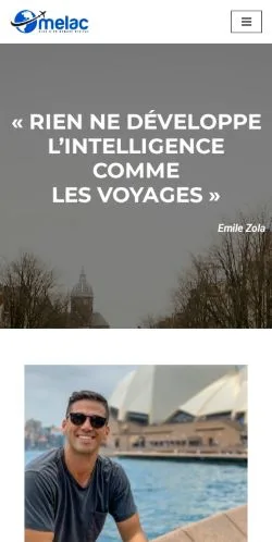 Voorbeeld van de site Melac, medium uit Frankrijk voor gesponsorde artikelen