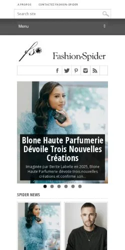 Anteprima del sito Fashion Spider, media di Francia per articoli sponsorizzati