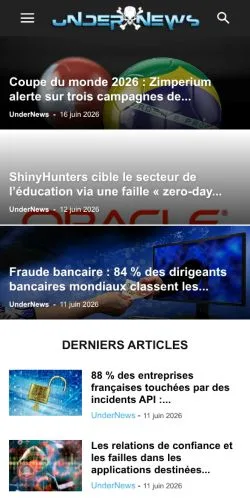 Anteprima del sito UnderNews, media di Francia per articoli sponsorizzati