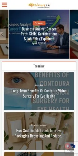 Anteprima del sito Newszii, media di Stati Uniti per articoli sponsorizzati