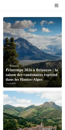 Forhåndsvisning av nettstedet E-Briancon, medium fra Frankrike for sponsede artikler