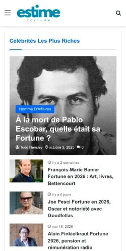 スポンサード記事向けのフランスメディア、Pure Estimée Fortune -のサイトプレビュー