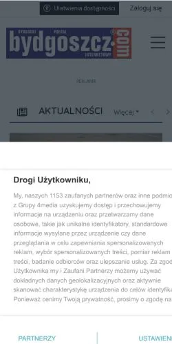 Anteprima del sito Bydgoszcz, media di Polonia per articoli sponsorizzati
