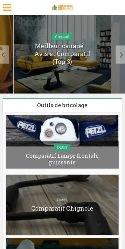 Anteprima del sito La Bonne Bricole, media di Francia per articoli sponsorizzati
