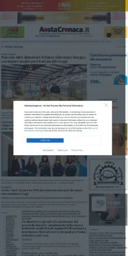 Anteprima del sito Valle D'Aosta Glocal, media di Italia per articoli sponsorizzati