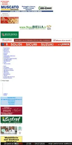 Anteprima del sito Newsbiella, media di Italia per articoli sponsorizzati
