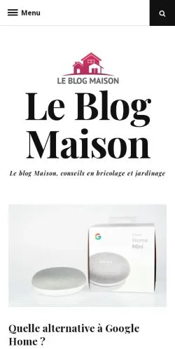 스폰서 기사용 프랑스 매체 Le Blog Maison 사이트 미리보기